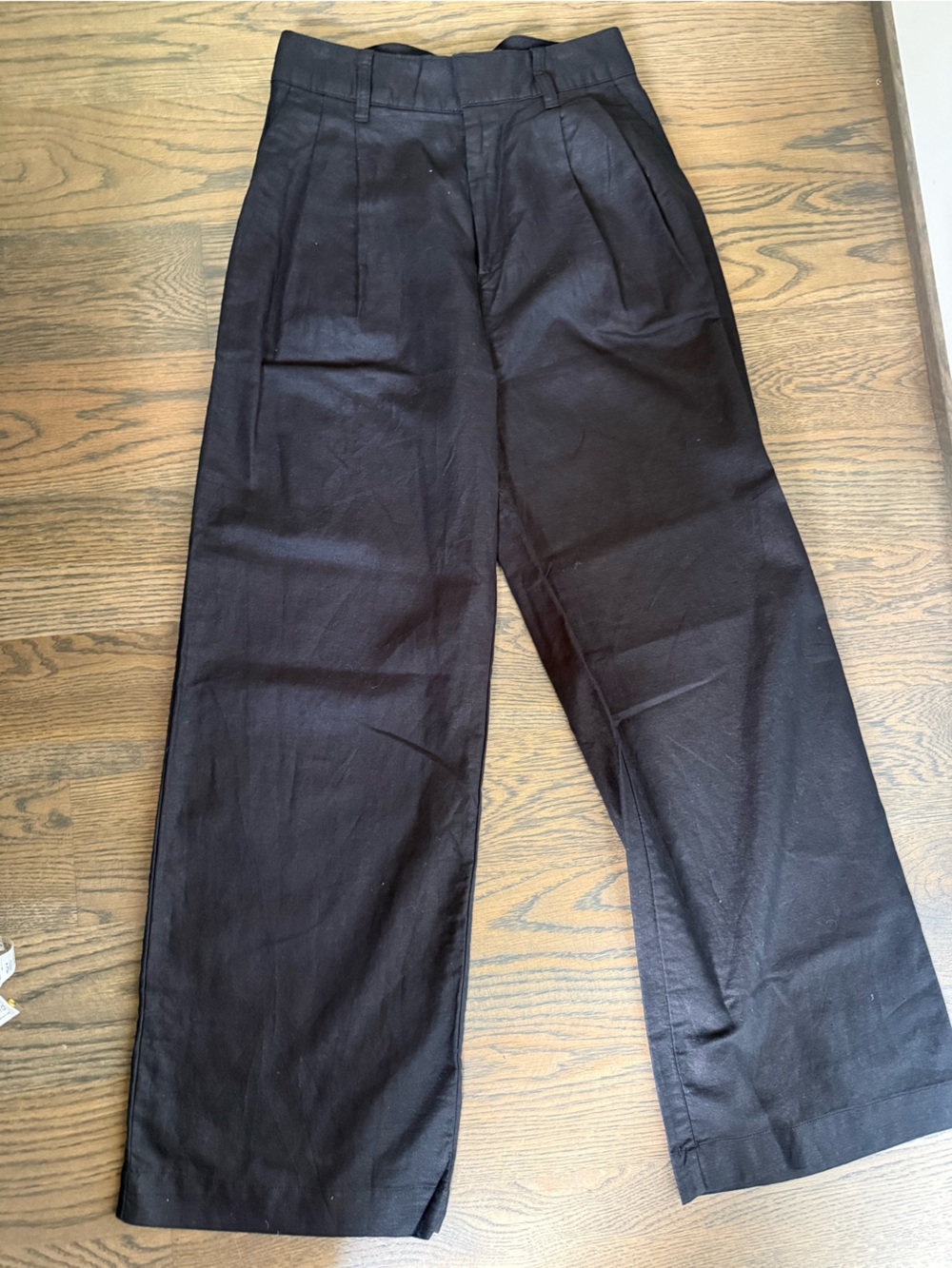 Like new Gap 365 High Rise Linen Blend Trousers in Black, size 4. - Picture 10 of 12